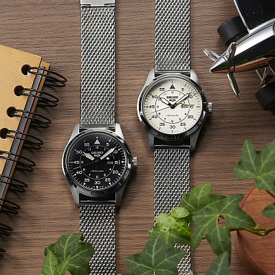 Seiko 5 Sports Automatic 40mm Field Suits Style Mesh SRPH23K1