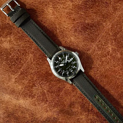 Seiko 5 Sports Automatic 40mm Pilot Style Green SRPH29K1