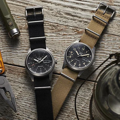 Seiko 5 Sports Automatic 40mm Pilot Style NATO SRPG35K1
