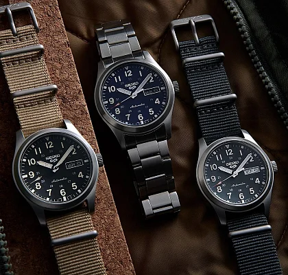 Seiko 5 Sports Automatic 40mm Pilot Style NATO SRPG35K1