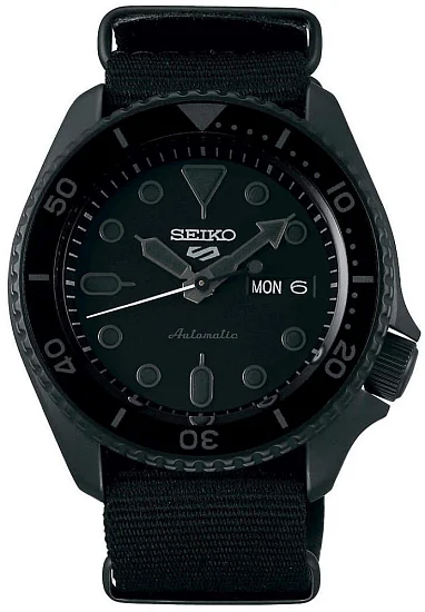 Seiko 5 Sports Automatic 42mm Street Style Black PVD NATO SRPD79K1
