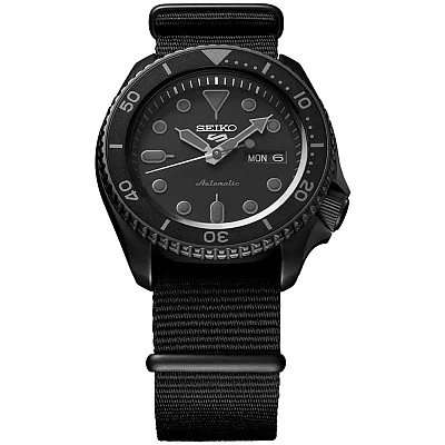 Seiko 5 Sports Automatic 42mm Street Style Black PVD NATO SRPD79K1