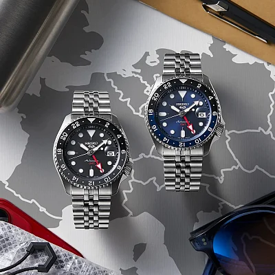 Seiko 5 Sports Automatic GMT 42mm Black Grape SKX Style SSK001K1