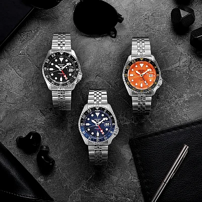 Seiko 5 Sports Automatic GMT 42mm Blueberry SKX Style SSK003K1