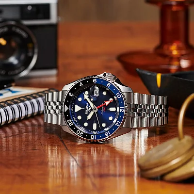 Seiko 5 Sports Automatic GMT 42mm Blueberry SKX Style SSK003K1