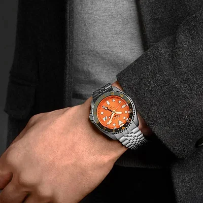Seiko 5 Sports Automatic GMT 42mm Mikan Orange SKX Style SSK005K1