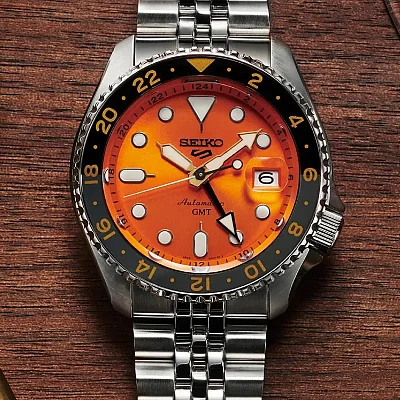 Seiko 5 Sports Automatic GMT 42mm Mikan Orange SKX Style SSK005K1