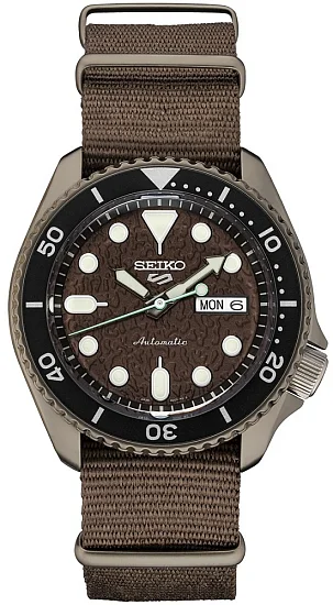 Seiko 5 Sports Automatic 42mm Sense Style Grey PVD NATO SRPD85K1