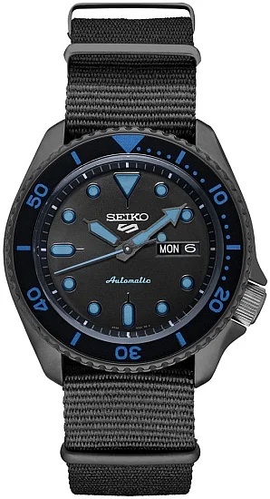 Seiko 5 Sports Automatic 42mm Street Style Black PVD NATO SRPD81K1