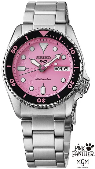 Seiko 5 Sports x Pink Panther Limited Edition Set SRPM07K1