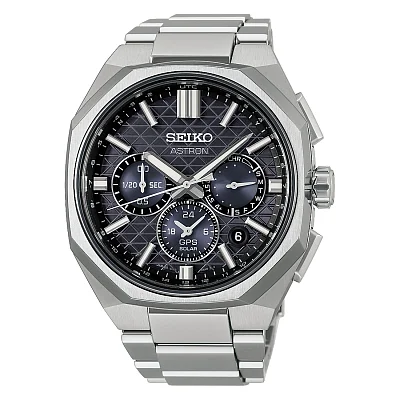 Seiko Astron GPS Solar Dual-Time Black Titanium HAB002J1