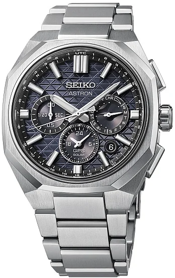 Seiko Astron GPS Solar Dual-Time Black Titanium HAB002J1