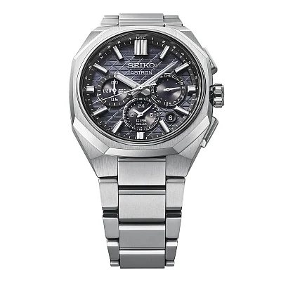 Seiko Astron GPS Solar Dual-Time Black Titanium HAB002J1