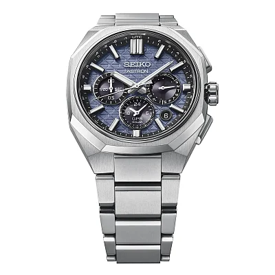 Seiko Astron GPS Solar Dual-Time Blue Titanium HAB001J1