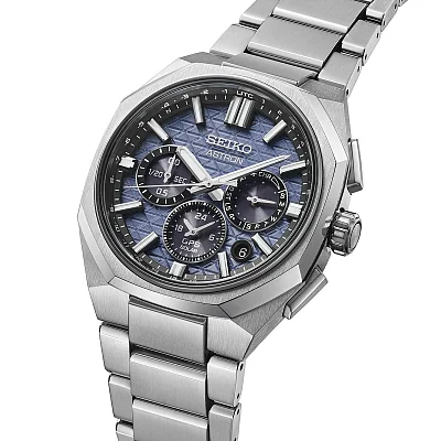 Seiko Astron GPS Solar Dual-Time Blue Titanium HAB001J1