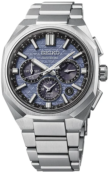 Seiko Astron GPS Solar Dual-Time Blue Titanium HAB001J1