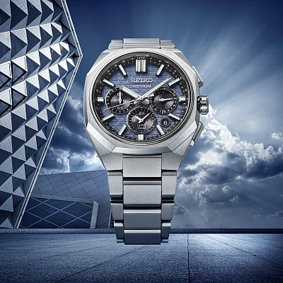 Seiko Astron GPS Solar Dual-Time Blue Titanium HAB001J1