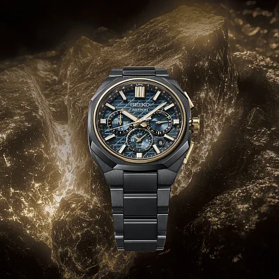 Seiko Astron GPS Solar GMT Seiko Blue Titanium Limited Edition HAB009J1