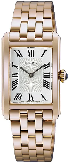 Seiko Classic Lady Rectangular Rose Gold PVD HGG002P1