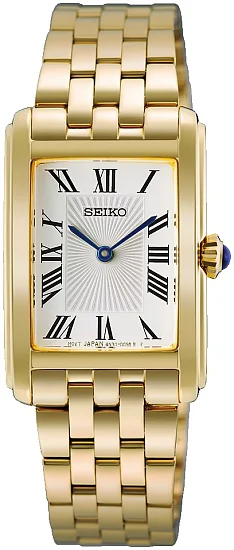 Seiko Classic Lady Rectangular Yellow Gold PVD HGG001P1
