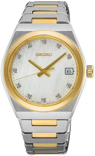 Seiko Classic Lady Sapphire Yellow Gold PVD SUR604P1