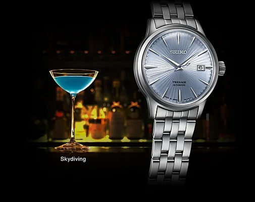 Seiko Presage Automatic Cocktail Time Ice Blue SRPE19J1
