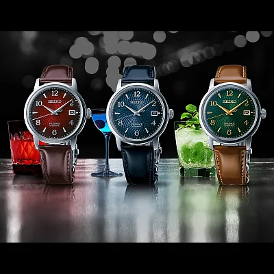 Seiko Presage Automatic Cocktail Time Old Clock SRPE43J1