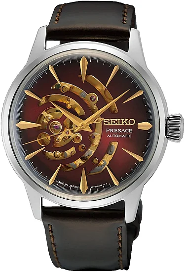Seiko Presage Automatic Semi-Skeleton Cocktail Time Star Bar Limited Edition SSA457J1
