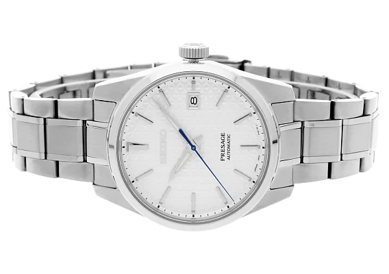 Seiko Presage Prestige Line Automatic Sharp Edged Shrioneri White Dial SPB165J1