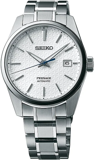 Seiko Presage Prestige Line Automatic Sharp Edged Shrioneri White Dial SPB165J1