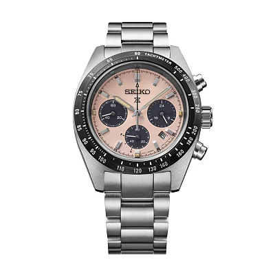 Seiko Prospex Land Speedtimer 39mm Solar Chronograph Rose Panda SSC963P1