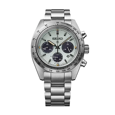 Seiko Prospex Land Speedtimer 39mm Solar Chronograph Pistachio Panda SSC965P1