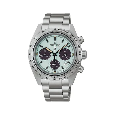 Seiko Prospex Land Speedtimer 39mm Solar Chronograph Pistachio Panda SSC965P1