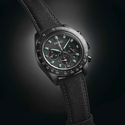 Seiko Prospex Land Speedtimer 41mm Solar Chrono Black Series SSC923P1