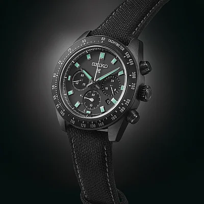 Seiko Prospex Land Speedtimer 41mm Solar Chrono Black Series SSC923P1