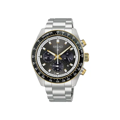 Seiko Prospex Land Speedtimer 41mm Solar Chrono Champagne Fight Gold HBJ002P1