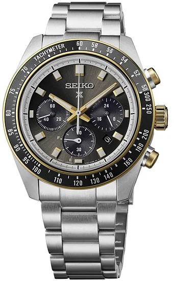 Seiko Prospex Land Speedtimer 41mm Solar Chrono Champagne Fight Gold HBJ002P1