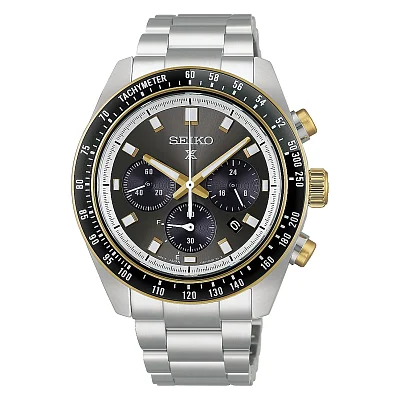 Seiko Prospex Land Speedtimer 41mm Solar Chrono Champagne Fight Gold HBJ002P1