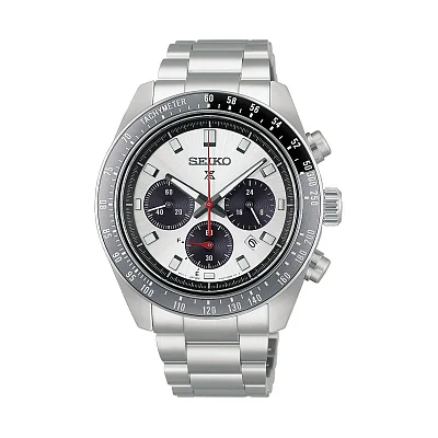 Seiko Prospex Land Speedtimer 41mm Solar Chrono Grand Prix White HBJ001P1