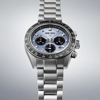 Seiko Prospex Land Speedtimer 41mm Solar Chrono Ice Blue Panda SSC935P1