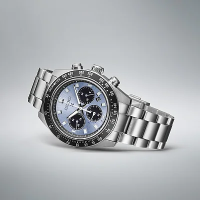 Seiko Prospex Land Speedtimer 41mm Solar Chrono Ice Blue Panda SSC935P1