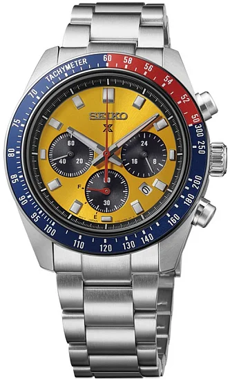 Seiko Prospex Land Speedtimer 41mm Solar Chrono Speed Yellow HBJ004P1