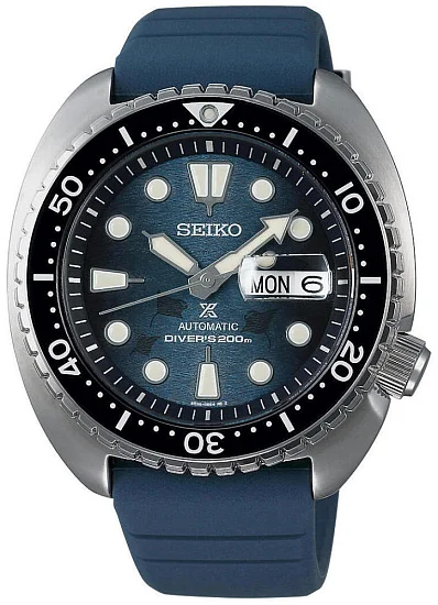 Seiko Prospex Sea Diver Automatic Turtle Dark Manta Ray Save the Ocean Special Edition Ceramic SRPF77K1