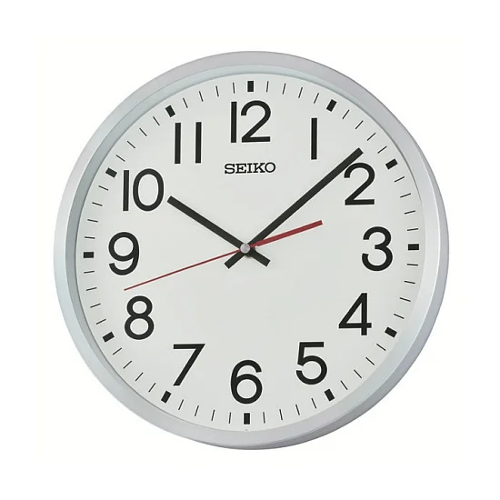Seiko Zegar Ścienny Analogowy Okrągły Srebrny Minimalistyczny QXA861S