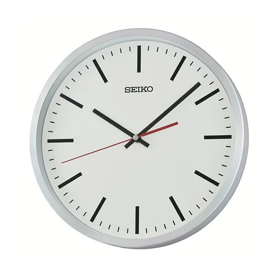 Seiko Zegar Ścienny Analogowy Okrągły Srebrny Minimalistyczny QXA861A