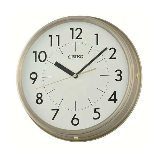 Seiko Zegar Ścienny Analogowy Okrągły Beżowy QXA865G