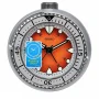  Zdjęcie 3 Seiko Zegar Biurkowy Analogowy Okrągły Pomarańczowy z Alarmem Diver Style QHE207T