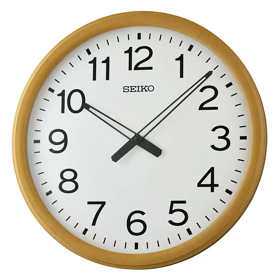 Seiko Zegar Ścienny Analogowy Okrągły Drewniany QXA851B