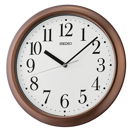 Seiko Zegar Ścienny Analogowy Okrągły Brązowy QXA787B