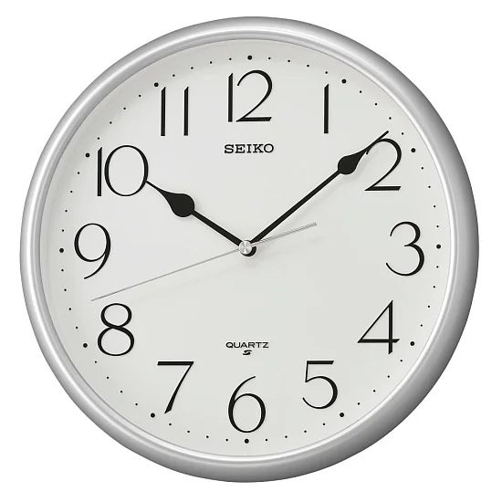 Seiko Zegar Ścienny Analogowy Okrągły Szary QXA747S